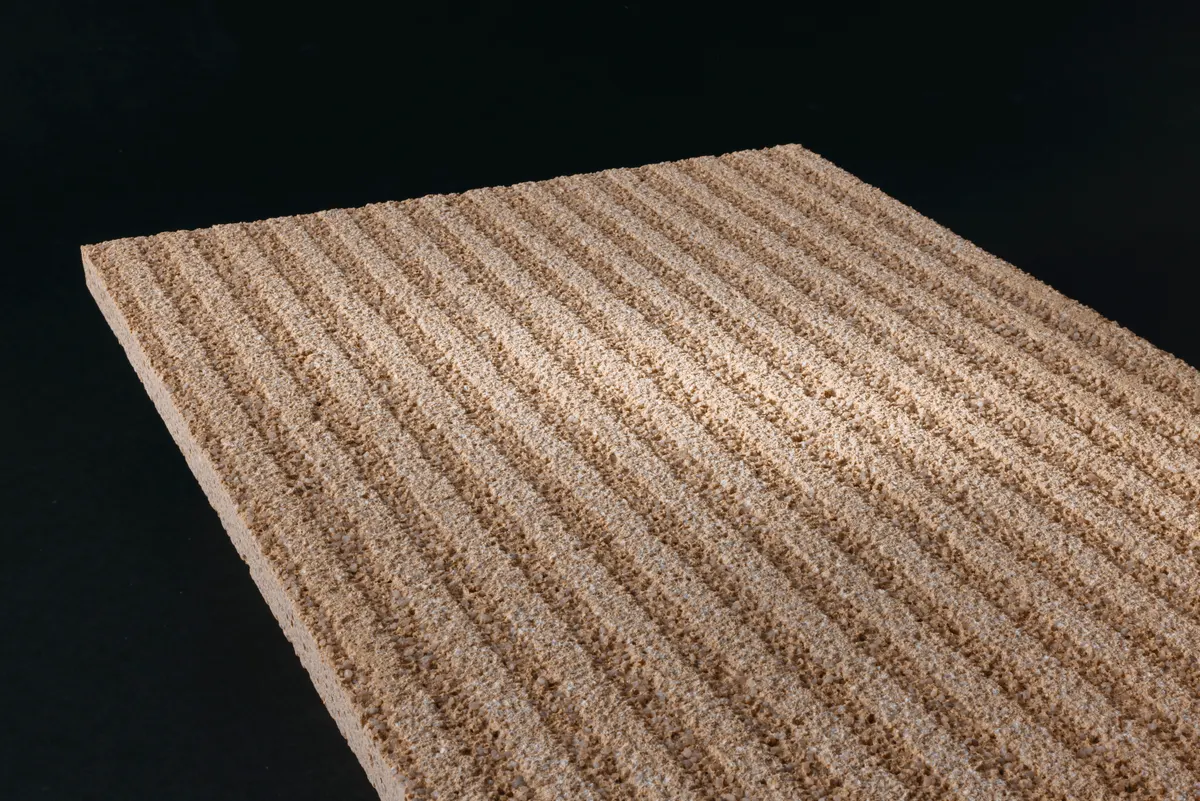 Fassadenmaterial: Gestreift